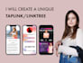 create a unique and customized taplink for your business