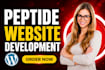 build fda compliant peptide website, research peptide store with woocommerce