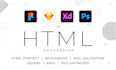 convert figma to html css bootstrap, psd to html, figma to react, website design