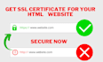 install SSL certificate on your HTML website http to https