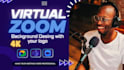 design a custom virtual zoom background for your meetings