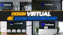 design a custom virtual zoom background for your meetings