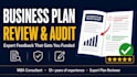 review and improve business plans and market analysis reports