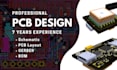 design pcb board, pcb layout, and circuit schematic for you