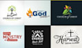 do awesome modern religious logo design