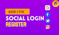 set up facebook login, google login, social login on wordpress website