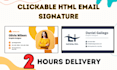 create html email signature for iphone, outlook, and gmail