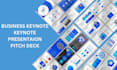 design business keynote presentation and pitch deck, pptx