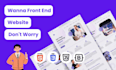 be your best front end developer for your website and landing page
