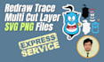 do vinyl cutting svg multi layer cut ready file