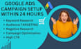 setup, audit and optimize the google ads PPC campaigns