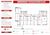design emergency evacuation plan, fire escape diagram, map for your safety