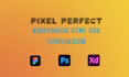 convert everything into html css