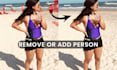 remove person, object from images and photoshop editing