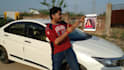 record video at street next to car