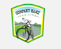 make a mountain cycle logo design with new concept