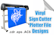 do vinyl sign cutting plotter design