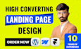 create wordpress landing page and elementor landing page