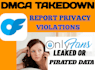 takedown onlyfan leaked or stolen content under dmca