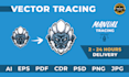 vector trace, vectorise logo or convert image to vectors