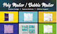 design poly mailer, bubble mailer shipping bag in 24 hrs