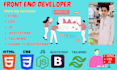 be your front end developer PSD to HTML bootstrap tailwind