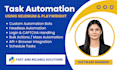 build bots, browser automation using selenium and playwright