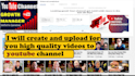 create and upload for you quality videos to youtube channel
