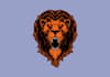 design lion head logo with express delivery