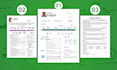 do professional resume design, modern CV design in canva