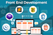 develop web front end using react js HTML CSS javascript