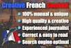 manually create a unique article in french