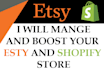 manage and boost your etsy and amazon ,shopify store