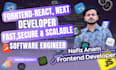 develop react and next js SEO friendly dynamic web frontend