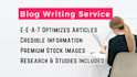 provide professional blog writing and management services
