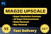 upscale image, increase resolution, resize image, enhance image and remove blur