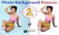 remove photo background to white or transparent