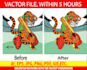 redesign, convert image to vector file