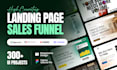 design high converting landing pages and sales funnels in figma
