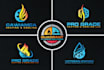 do creative  hvac, plumbing logo design