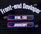 do front end web development in HTML CSS and javascript