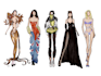 draw a fashion collection of clothes illustration or sketch for brand