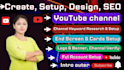 create and all setup your youtube channel