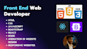 be front end web developer with react,html,css,js,bootstrap