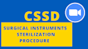 teach you about sterilization procedure in cssd department
