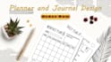 create modern minimal planners and journals for digital or print use