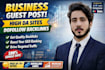 do business guest post on high traffic business blogs site do follow links