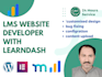 design lms website with learndash,memberpress buddyboss