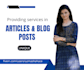 write various articles and blog posts