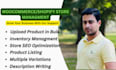 manage shopify, wordpress store, upload products, update inventory